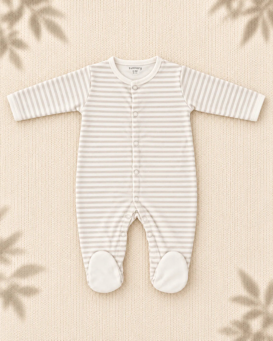 Pack of 3 - Full Sleeves - Footed Sleep Suits - Bearly Bear
