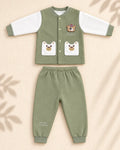 Winter Night Suit - Sage Pocket Bear - C14