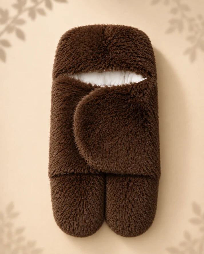 Plush Swaddle - Chocolate Brown