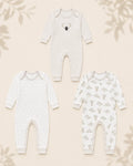 Pack of 3 - Full Sleeves - Sleep Suits - Koala