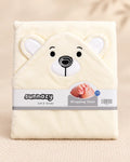 Teddy Bear Hooded Baby Wrapping Sheet - Skin
