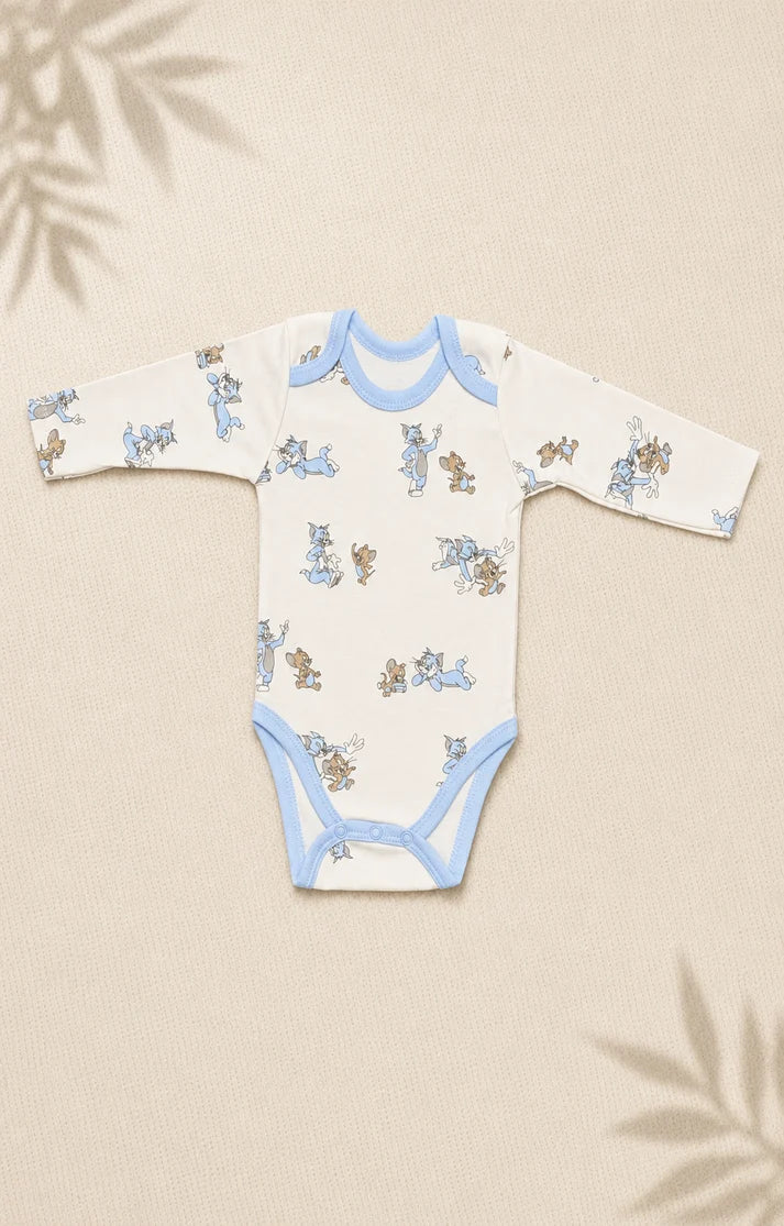Pack of 3 Full Sleeve Bodysuits - Tom & Jerry - 003