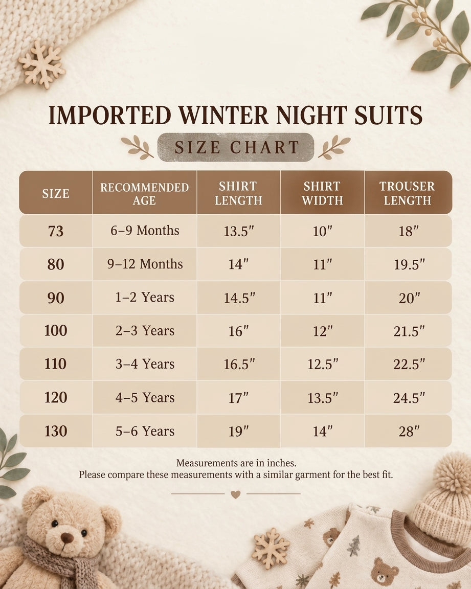 Winter Night Suit - Cars Sky Blue - D4